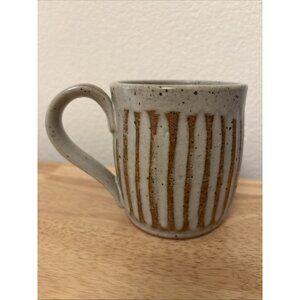 Handmade Shoshana Beary Pottery Ceramics Mug Speckled Gray Columnal